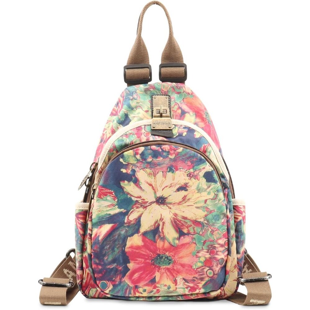 Vibrant Waterproof Mini Backpack With Adjustable … - image 1